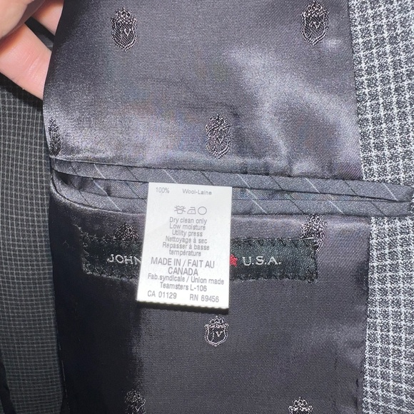 John Varvatos Star - Canadian Made Grey Blazer - 40S - 100% Wool - 80% OFF SALE! - Picture 5 of 7